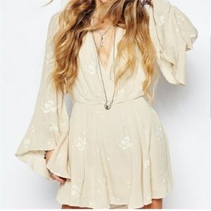NWOT FP "Jasmine" Embroidered Dress